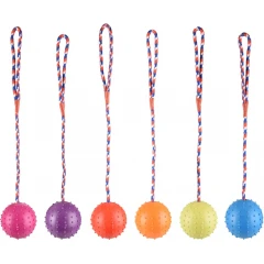 Παιχνίδι Σκύλου Flamingo Μπάλα με σχοινί 7x36,5cm  Παιχνίδι Σκύλου Flamingo Μπάλα με σχοινί 7x36,5cm