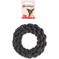 Παιχνίδι Σκύλου Flamingo Ringo Cord Ring Dark grey 15x4,5cm Παιχνίδι Σκύλου Flamingo Ringo Cord Ring Dark grey 15x4,5cm