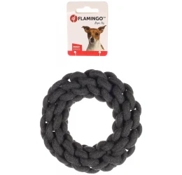 Παιχνίδι Σκύλου Flamingo Ringo Cord Ring Dark grey 15x4,5cm
