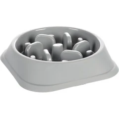 Μπολ Καλής Πέψης για Σκύλους Flamingo Bobo 20,5x20,5x4,5cm 500ml Γκρι Μπολ Καλής Πέψης για Σκύλους Flamingo Bobo 20,5x20,5x4,5cm 500ml Γκρι