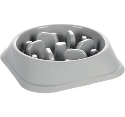 Μπολ Καλής Πέψης για Σκύλους Flamingo Bobo 20,5x20,5x4,5cm 500ml Γκρι Μπολ Καλής Πέψης για Σκύλους Flamingo Bobo 20,5x20,5x4,5cm 500ml Γκρι
