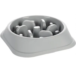 Μπολ Καλής Πέψης για Σκύλους Flamingo Bobo 20,5x20,5x4,5cm 500ml Γκρι Μπολ Καλής Πέψης για Σκύλους Flamingo Bobo 20,5x20,5x4,5cm 500ml Γκρι