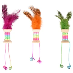 Παιχνίδι Για Γάτες Flamingo Kirk Bobbin Wood Assortment Παιχνίδι Για Γάτες Flamingo Kirk Bobbin Wood Assortment