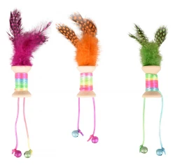 Παιχνίδι Για Γάτες Flamingo Kirk Bobbin Wood Assortment Παιχνίδι Για Γάτες Flamingo Kirk Bobbin Wood Assortment