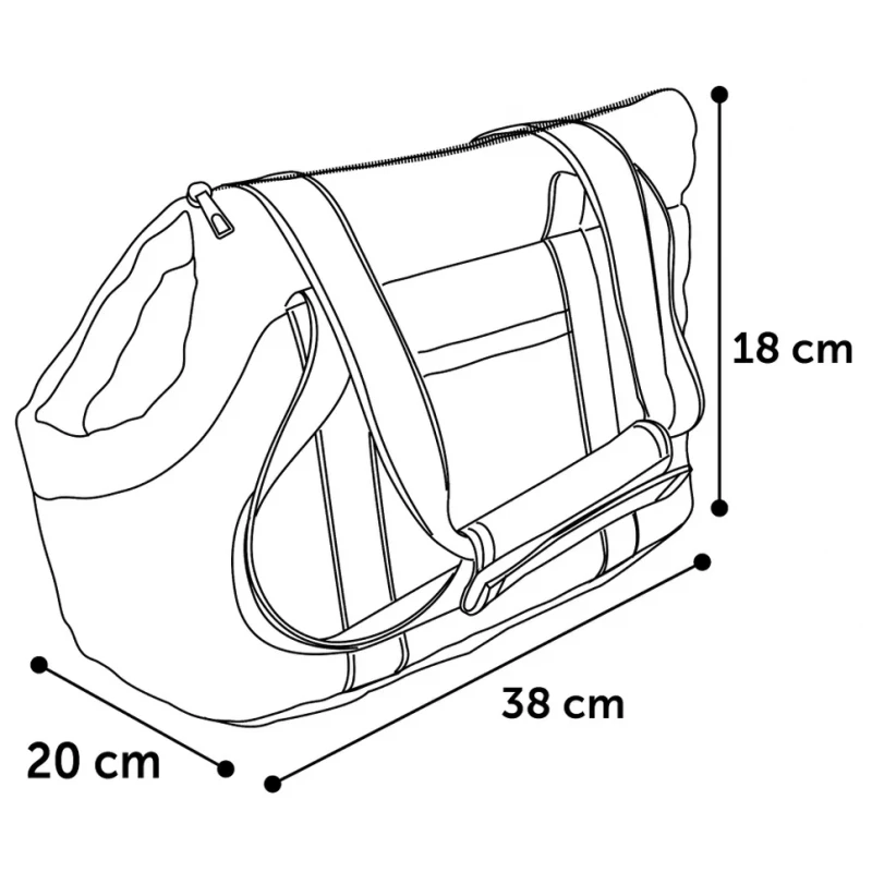 Τσάντα Μεταφοράς Σκύλου Flamingo Bailey 38x20x18CM ΣΚΥΛΟΙ