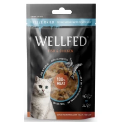 Λιχουδιές Γάτας Wellfed Freeze Dried με Σολομό και Κοτόπουλο 24gr 