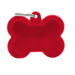 Ταυτότητα Σκύλου My Family Hushtags Alluminium Κόκκαλο Κόκκινο