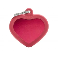 Ταυτότητα Σκύλου My Family Hushtags Alluminium Καρδιά Κόκκινη