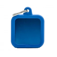 Ταυτότητα Σκύλου My Family Hushtags Alluminium Square Μπλε