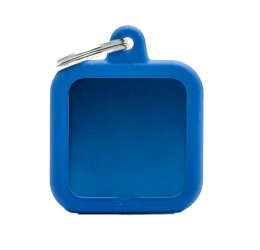 Ταυτότητα Σκύλου My Family Hushtags Alluminium Square Μπλε Ταυτότητα Σκύλου My Family Hushtags Alluminium Square Μπλε