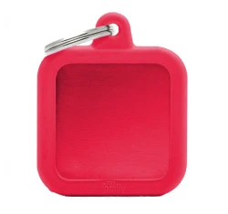 Ταυτότητα Σκύλου My Family Hushtags Alluminium Square Κοκκίνο Ταυτότητα Σκύλου My Family Hushtags Alluminium Square Κοκκίνο