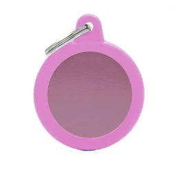 Ταυτότητα Σκύλου My Family Hushtags Alluminium Κύκλος Ροζ