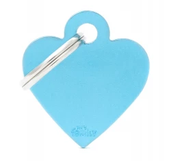 Ταυτότητα Σκύλου My Family Basic Light Blue Small Heart 3x2cm Ταυτότητα Σκύλου My Family Basic Light Blue Small Heart 3x2cm