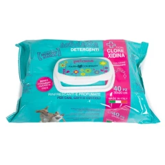 Μαντηλάκια Καθαρισμού Farm Company Pet Care White Musk & Chlorhexidine 40τμχ