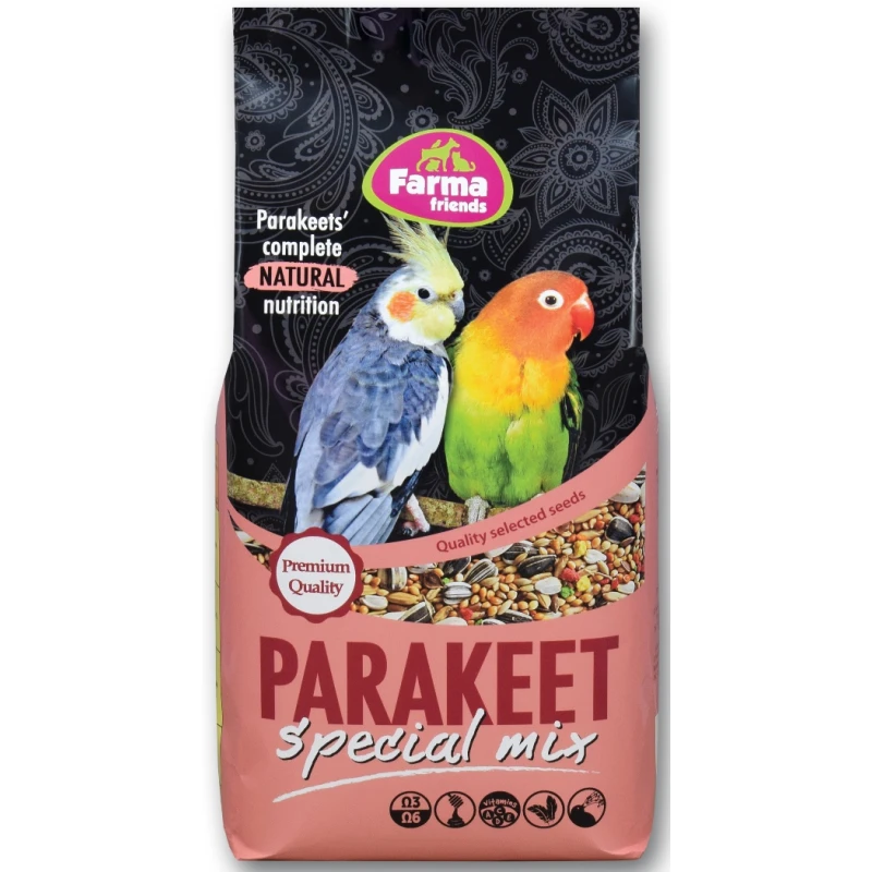 Τροφή για μεσαίους και μεγάλους Παπαγάλους Farma Parakeet Special Mix 1kg ΠΟΥΛΙΑ
