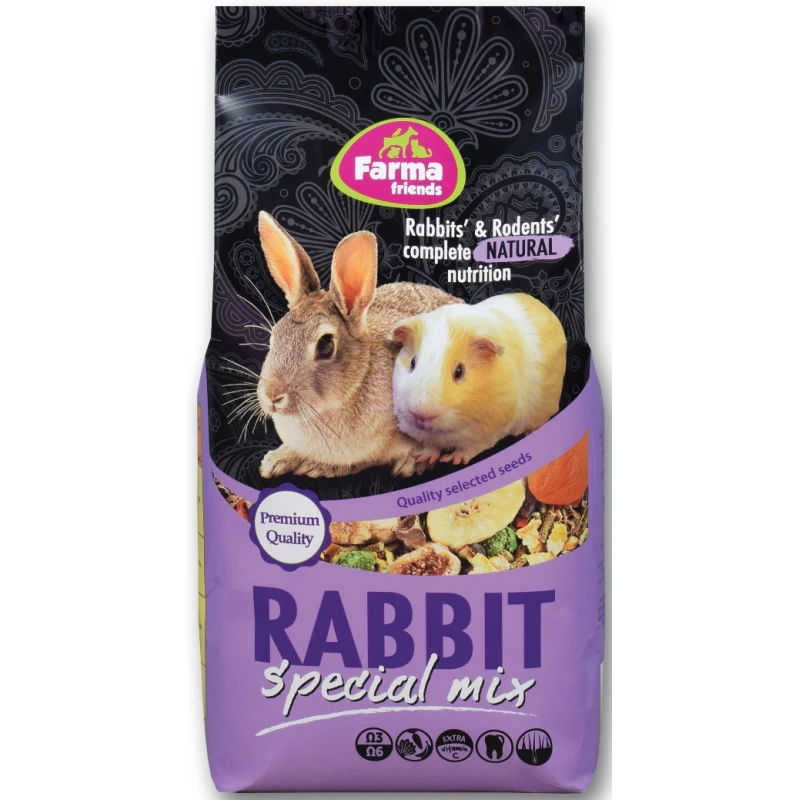 Τροφή για Κουνέλια Farma Rabbit Special Mix 800gr ΜΙΚΡΑ ΖΩΑ - ΚΟΥΝΕΛΙΑ