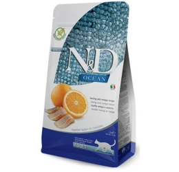 N&D Grain Free Ocean Herring & Orange Adult Cat 1,5kg (Ημ. Λήξης 10/25) N&D Grain Free Ocean Herring & Orange Adult Cat 1,5kg (Ημ. Λήξης 10/25)