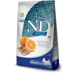 N&D Ocean Grain Free Herring & Orange Adult Mini 2,5kg N&D Ocean Grain Free Herring & Orange Adult Mini 2,5kg