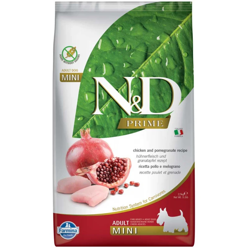 N&D Prime Chicken & Pomegranate Adult Mini 2,5kg Σκύλοι