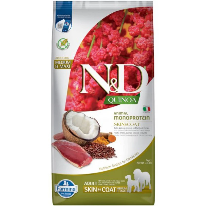 N&D Quinoa Skin & Coat Duck 7kg  ΣΚΥΛΟΙ