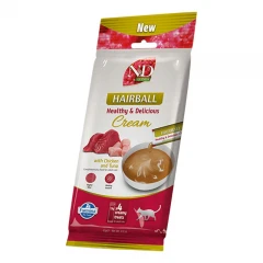 N&D Quinoa Λιχουδιά Γάτας Treat Cream Hairball with Chicken & Tuna 60gr