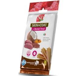 Dental Treat N&D Dog Quinoa Skin & Coat Venison Adult Medium and Maxi 110gr 7 Sticks