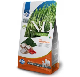 N&D Grain Free Spirulina Herring & Wolfberry Αdult Medium & Maxi 7kg