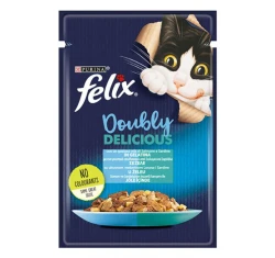 Felix Doubly Delicious 85gr με Σαρδέλα & Σολομό σε Ζελέ Felix Doubly Delicious 85gr με Σαρδέλα & Σολομό σε Ζελέ
