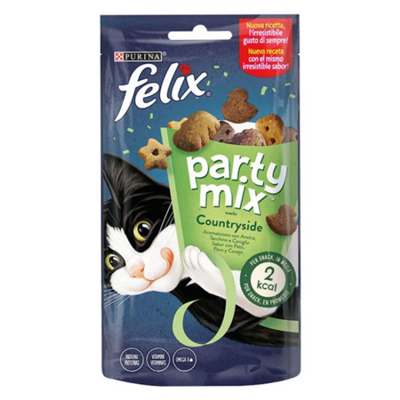 Felix Party Mix Countryside 60gr με Πάπια, Γαλοπούλα & Κουνέλι Γάτες