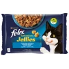 Felix Sensations Jellies Πολυσυσκευασία 4x85gr με Σολομό & Πέστροφα Γάτες