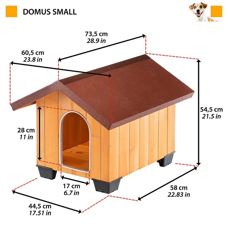 Σπιτάκι Σκύλου Domus Small 60,5 x 73,5 x h 54,5 cm Ferplast ΣΚΥΛΟΙ