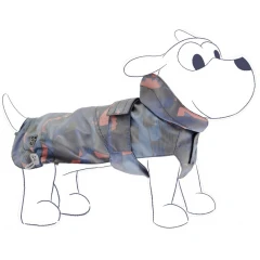 Αδιάβροχο Παλτό Σκύλου Ferribiella Illusion Reflective Raincoat 30cm Blue - Orange