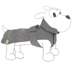 Αδιάβροχο Παλτό Σκύλου Ferribiella Illusion Reflective Raincoat 30cm Grey Αδιάβροχο Παλτό Σκύλου Ferribiella Illusion Reflective Raincoat 30cm Grey