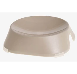 Μπολ Φαγητού και Νερού για Σκύλο και Γάτα Fiboo Beige Flat Bowl with Rubber Bands Μπεζ