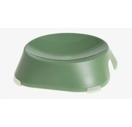 Μπολ Φαγητού και Νερού για Σκύλο και Γάτα Fiboo Green Flat Bowl with Rubber Bands Πράσινο