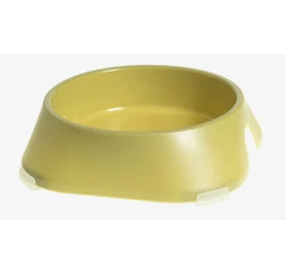 Μπολ Φαγητού και Νερού για Σκύλο και Γάτα Fiboo Yellow Bowl with Rubber Bands Small 200ml Κίτρινο