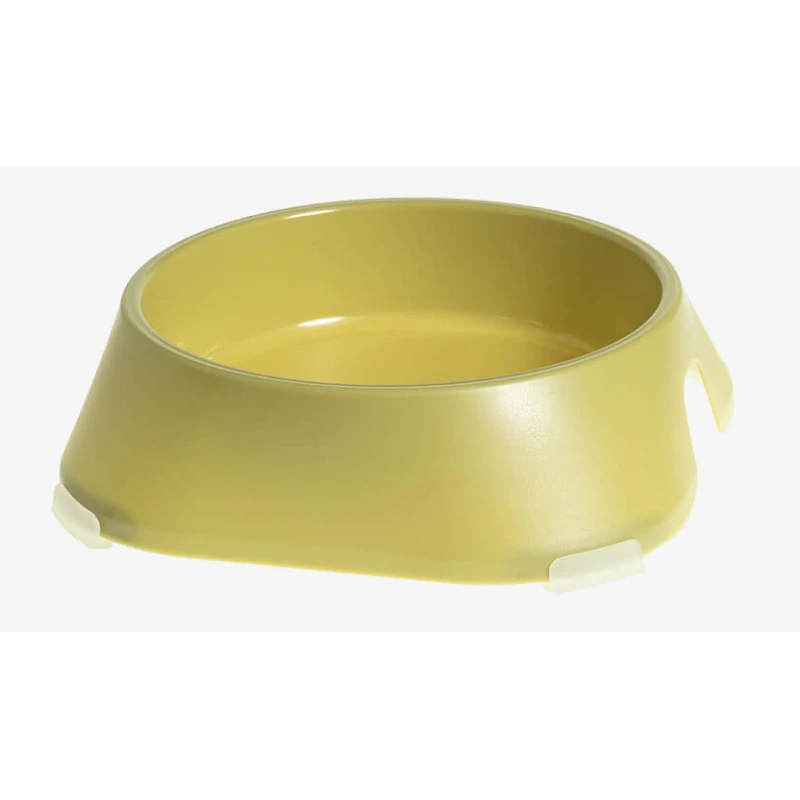 Μπολ Φαγητού και Νερού για Σκύλο και Γάτα Fiboo Yellow Bowl with Rubber Bands Medium 400ml Κίτρινο ΣΚΥΛΟΙ