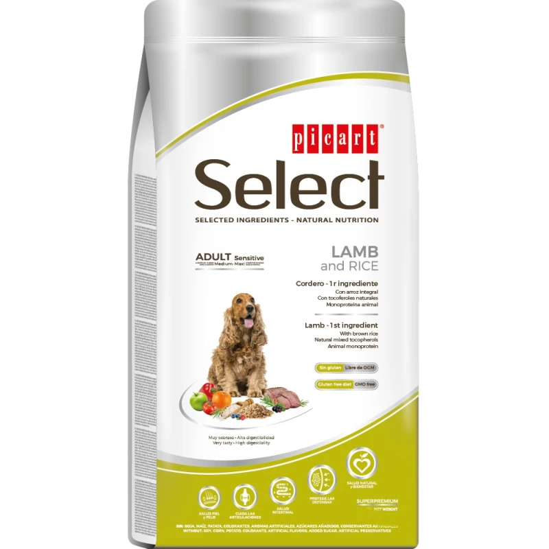 Picart Select Adult Sensitive Lamb & Rice 12kg ΞΗΡΑ ΤΡΟΦΗ ΣΚΥΛΟΥ