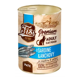 Fisi Cat Adult Γαύρος και Σαρδέλα Pate 400gr Fisi Cat Adult Γαύρος και Σαρδέλα Pate 400gr