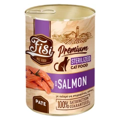 Fisi Cat Adult Sterilised Σολομός Pate 400gr
