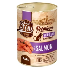 Fisi Cat Adult Sterilised Σολομός Pate 400gr Fisi Cat Adult Sterilised Σολομός Pate 400gr