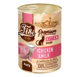 Fisi Cat Kitten Κοτόπουλο με Γάλα Pate 400gr Fisi Cat Kitten Κοτόπουλο με Γάλα Pate 400gr