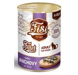 Fisi Fillet Cat Adult Γαύρος σε Ζελέ 400gr Fisi Fillet Cat Adult Γαύρος σε Ζελέ 400gr