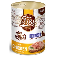 Fisi Fillet Cat Adult Κοτόπουλο σε Ζελέ Sterilized 400gr