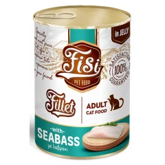 Fisi Fillet Cat Adult Λαυράκι σε Ζελέ 400gr
