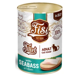Fisi Fillet Cat Adult Λαυράκι σε Ζελέ 400gr