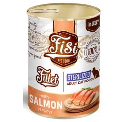 Fisi Fillet Cat Adult Σολομός σε Ζελέ Sterilized 400gr