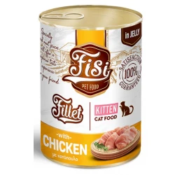 Fisi Fillet Kitten Υγρή Τροφή σε Ζελέ για Γατάκια με Κοτόπουλο 400gr