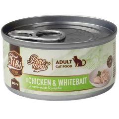 Fisi Pure Meat Cat Adult Κοτόπουλο & Μαρίδα σε Ζωμό 80gr Fisi Pure Meat Cat Adult Κοτόπουλο & Μαρίδα σε Ζωμό 80gr