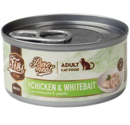 Fisi Pure Meat Cat Adult Κοτόπουλο & Μαρίδα σε Ζωμό 80gr Fisi Pure Meat Cat Adult Κοτόπουλο & Μαρίδα σε Ζωμό 80gr